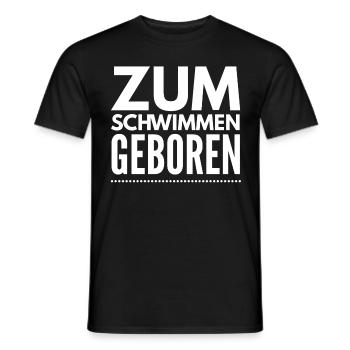 Schwimmen schwimmer Taucher Chlor Geschenk 6 - Männer T-Shirt - Schwarz - Vorne - AI Model Male 178 light (178cm)
