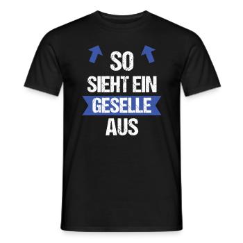 Geselle - Männer T-Shirt - Schwarz - Vorne - AI Model Male 178 light (178cm)