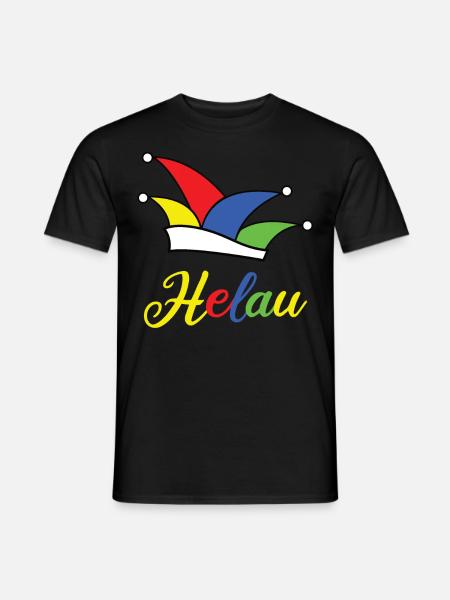 Karneval Helau - Männer T-Shirt - Schwarz