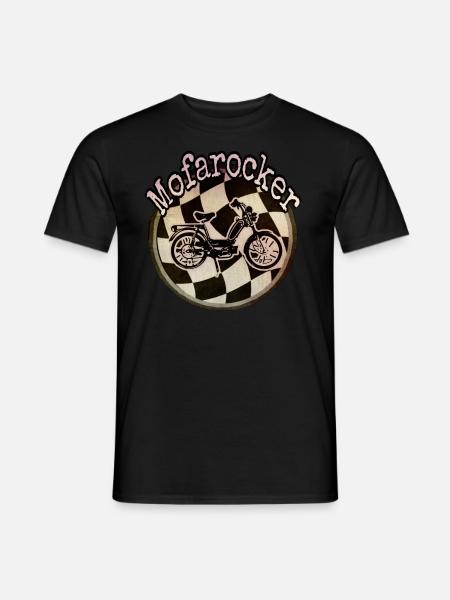 Mofarocker mofa leichtkraftrad retro - Männer T-Shirt - Schwarz