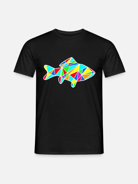 fish - Men's T-Shirt - black