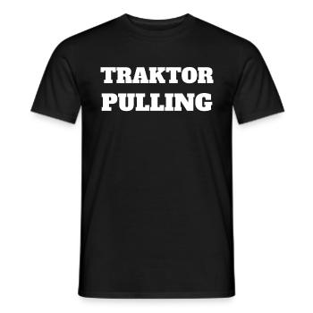 Tractor pulling - Men's T-Shirt - black - Front - AI Model Male 178 light (178cm)