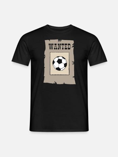 gezocht Voetbal wil voetbal Voetbal Voetbal Bal - Heren T-shirt - zwart