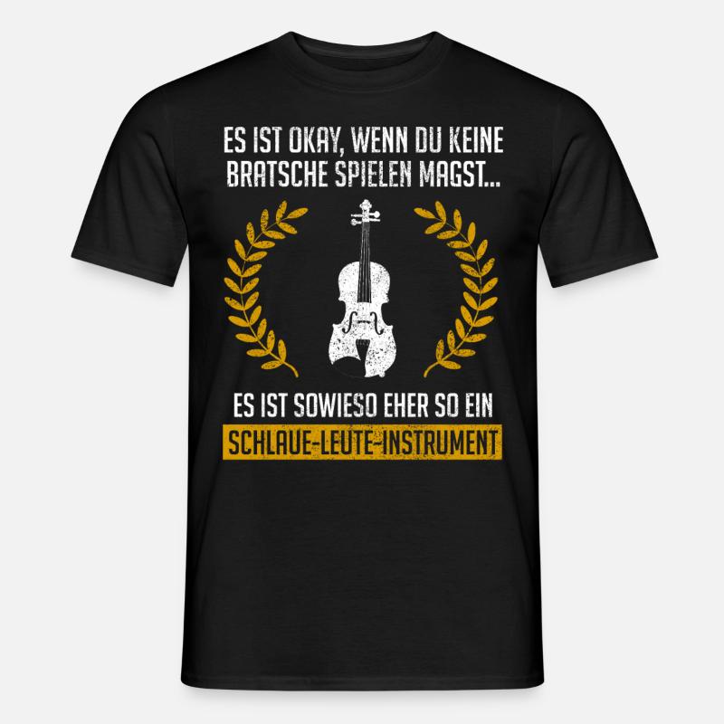 Viola play design for violist bratcher - Men’s T-shirt - black
