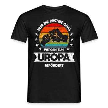 Uropa Geschenk - Männer T-Shirt - Schwarz - Vorne - AI Model Male 178 light (178cm)