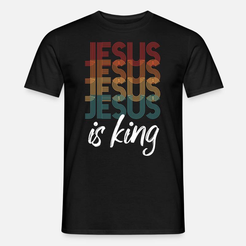 Jesus is king - Männer T-Shirt - Schwarz