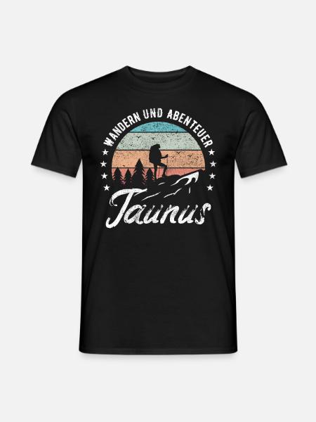 Wandern Taunus - Männer T-Shirt - Schwarz