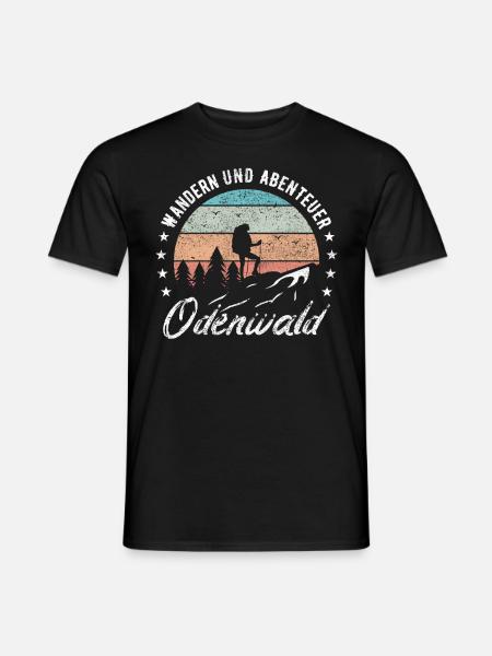 wandern odenwald - Männer T-Shirt - Schwarz
