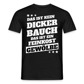 Kein Dicker Bauch - Männer T-Shirt - Schwarz - Vorne - AI Model Male 178 light (178cm)