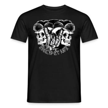 Le rock est ma vie - T-shirt homme - noir - Devant - AI Model Male 178 light (178cm)
