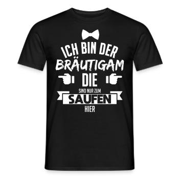 Junggesellenabschied - Männer T-Shirt - Schwarz - Vorne - AI Model Male 178 light (178cm)