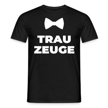 Trauzeuge - Männer T-Shirt - Schwarz - Vorne - AI Model Male 178 light (178cm)