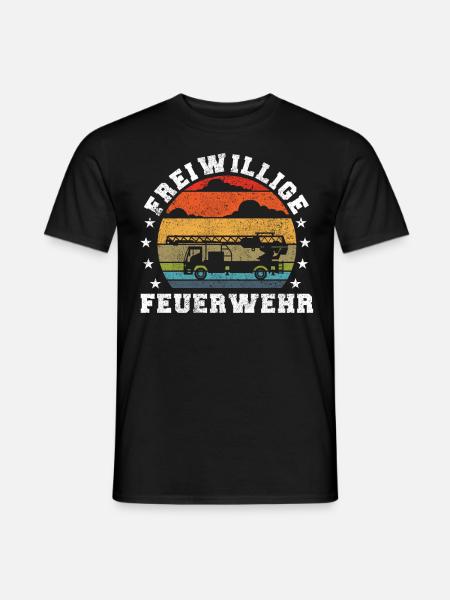 Freiwillige Feuerwehr - Männer T-Shirt - Schwarz
