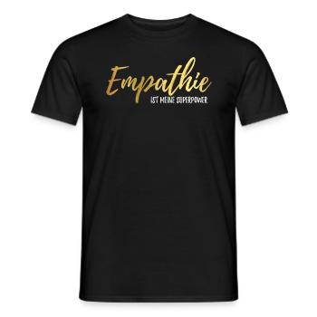 empathy - Men's T-Shirt - black - Front - AI Model Male 178 light (178cm)