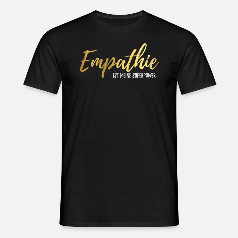 Empathie - Männer T-Shirt - Schwarz