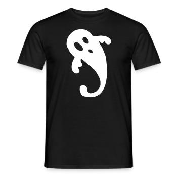Fantôme fantôme déguisement fantôme fantôme halloween - T-shirt homme - noir - Devant - AI Model Male 178 light (178cm)
