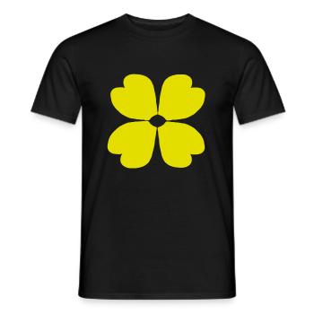 Fleur plante jardinier fleurs jaune bloom jardin - T-shirt homme - noir - Devant - AI Model Male 178 light (178cm)