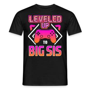 Ich werde große Schwester - Männer T-Shirt - Schwarz - Vorne - AI Model Male 178 light (178cm)