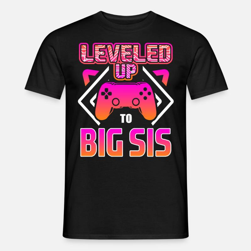 Ich werde große Schwester - Männer T-Shirt - Schwarz