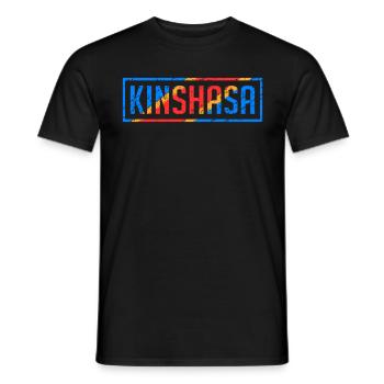 Kinshasa Demokratische Republik Kongo Kongolesen - Männer T-Shirt - Schwarz - Vorne - AI Model Male 178 light (178cm)
