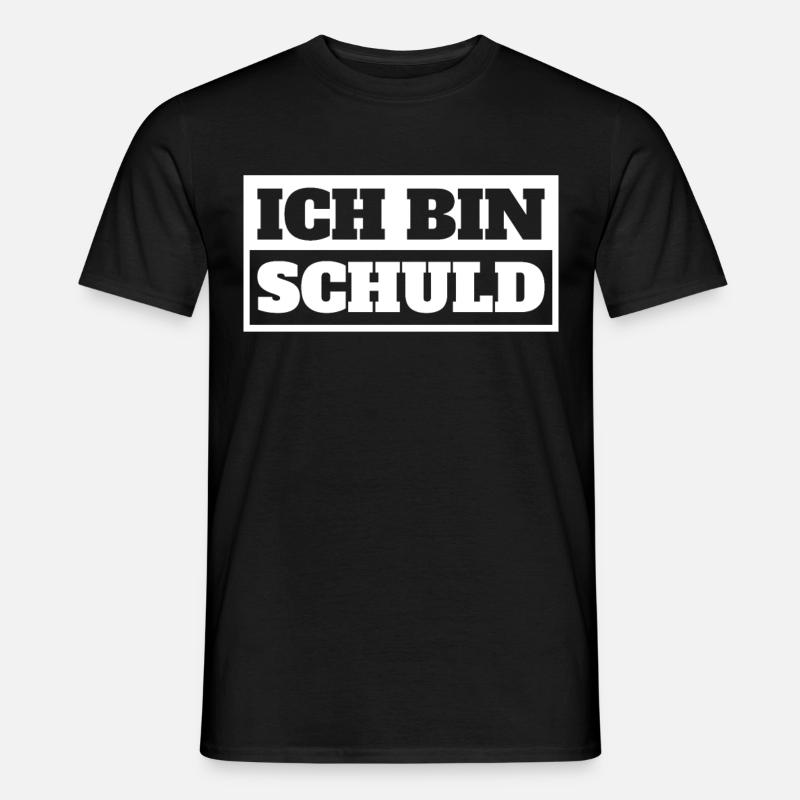 Ich bin Schuld - Männer T-Shirt - Schwarz