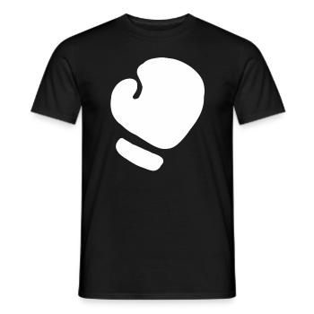Gants de boxe boxe boxe gants de boxe arts martiaux - T-shirt homme - noir - Devant - AI Model Male 178 light (178cm)