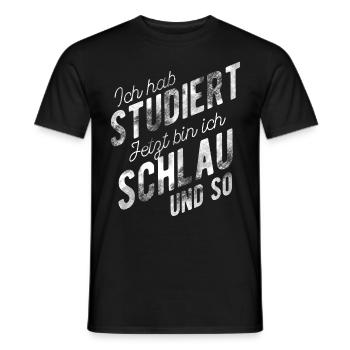 Studienabschluss Bachelor Abschluss Master - Männer T-Shirt - Schwarz - Vorne - AI Model Male 178 light (178cm)