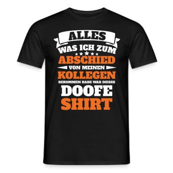 Arbeitskollegen Abschiedsgeschenk Rente Ruhestand - Männer T-Shirt - Schwarz - Vorne - AI Model Male 178 light (178cm)