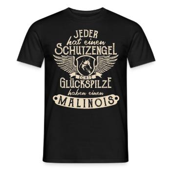 Belgian Malinois Schäferhund Geschenkidee - Männer T-Shirt - Schwarz - Vorne - AI Model Male 178 light (178cm)