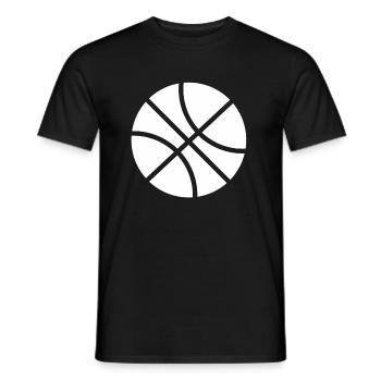 Basketball sport sport gift basketball player - Men's T-Shirt - black - Front - AI Model Male 178 light (178cm)