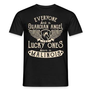 Belgian Malinois Schäferhund Geschenkidee - Männer T-Shirt - Schwarz - Vorne - AI Model Male 178 light (178cm)