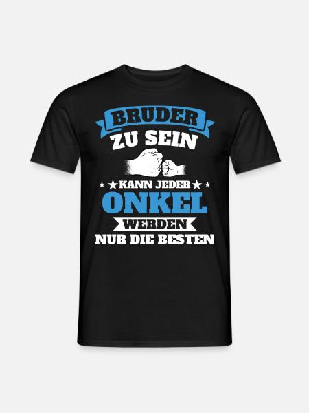 Onkel werdender Onkel Geschenk - Männer T-Shirt - Schwarz
