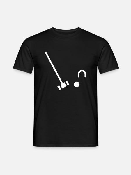 Croquet Sport Croquet Bat Croquet Crocket - Men's T-Shirt - black