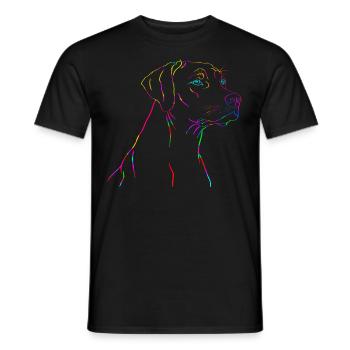 Couleurs du Rhodesian Ridgeback - T-shirt homme - noir - Devant - AI Model Male 178 light (178cm)