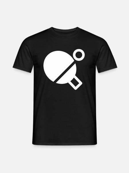 Tischtennis Tischtennisschläger Tischtennisfan - Männer T-Shirt - Schwarz