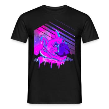 french bulldog colors - Men's T-Shirt - black - Front - AI Model Male 178 light (178cm)