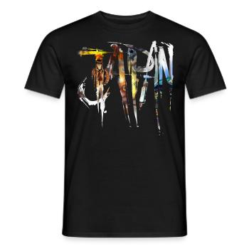 Japon - T-shirt homme - noir - Devant - AI Model Male 178 light (178cm)
