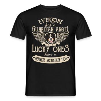 Cadeau drôle de chien de montagne bernois - T-shirt homme - noir - Devant - AI Model Male 178 light (178cm)