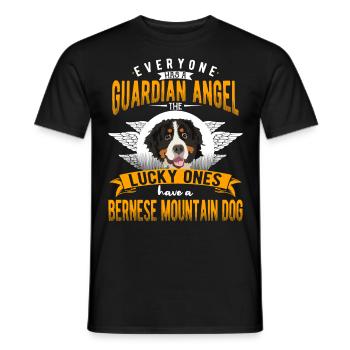 Cadeau drôle de chien de montagne bernois - T-shirt homme - noir - Devant - AI Model Male 178 light (178cm)