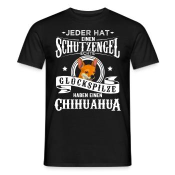 Chihuahua kurzhaar Hund Geschenk - Männer T-Shirt - Schwarz - Vorne - AI Model Male 178 light (178cm)