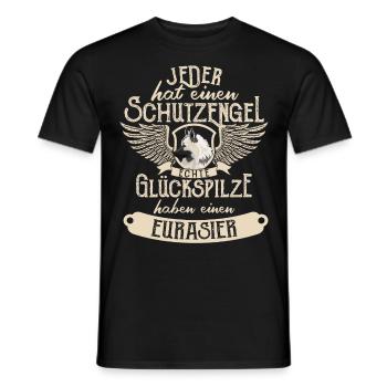 Eurasier Hund Witzige Geschenkidee - Männer T-Shirt - Schwarz - Vorne - AI Model Male 178 light (178cm)