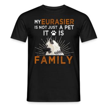 Eurasier dog Nice gift - Men's T-Shirt - black - Front - AI Model Male 178 light (178cm)