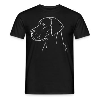 Deutsche Dogge Geschenk Hund - Männer T-Shirt - Schwarz - Vorne - AI Model Male 178 light (178cm)