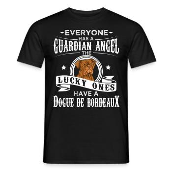 Bordeaux Dogge Hund Lustig Geschenk - Männer T-Shirt - Schwarz - Vorne - AI Model Male 178 light (178cm)