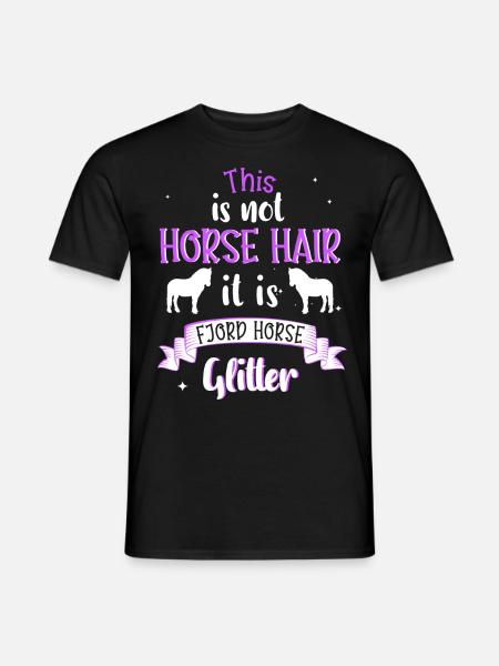 Cheval Fjord Glitter Norwegian Gift Rider - T-shirt homme - noir