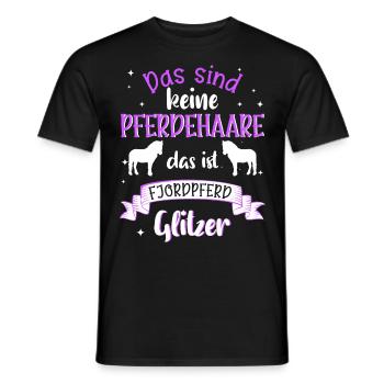Fjordpferd Fjordi Geschenk Fjordpony - Männer T-Shirt - Schwarz - Vorne - AI Model Male 178 light (178cm)