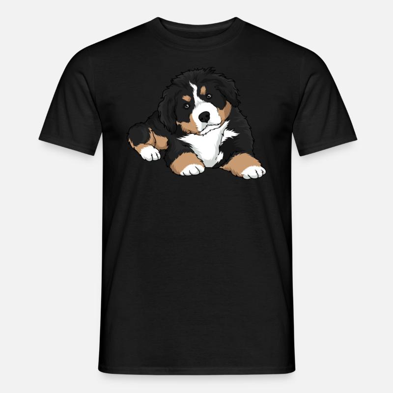 Berner Sennenhund Welpe - Männer T-Shirt - Schwarz