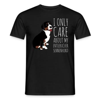 Entlebucher Sennenhund Dog Hund dog owner animal - Men's T-Shirt - black - Front - AI Model Male 178 light (178cm)