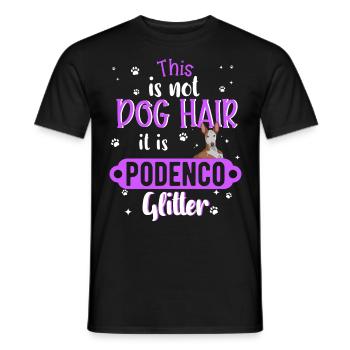 Podenco Hund Geschenk Lustig Frauchen - Männer T-Shirt - Schwarz - Vorne - AI Model Male 178 light (178cm)