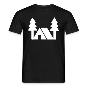Camping Gift Camping Nature Camping Holiday Tent - Men's T-Shirt - black - Front - AI Model Male 178 light (178cm)